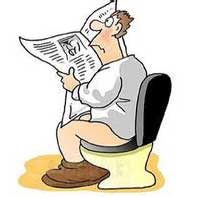 蹲廁看(kàn)報(bào)